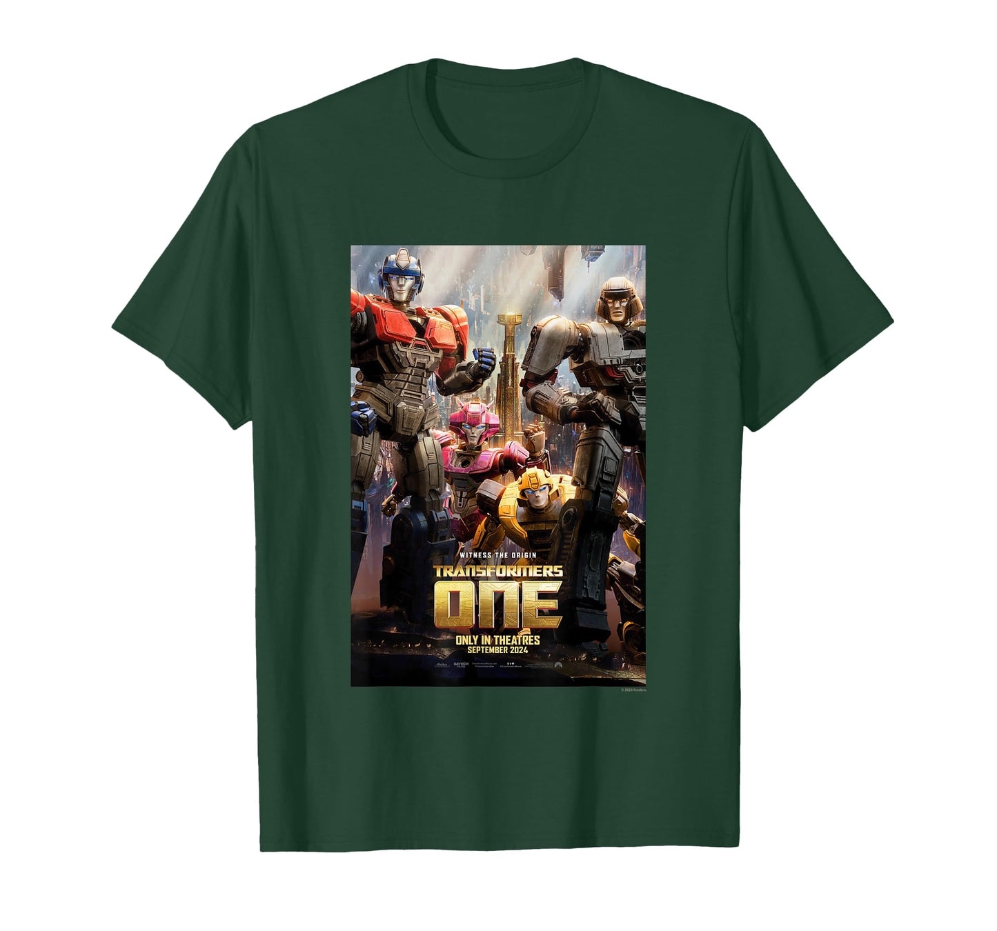 Transformers One Witness The Origin Movie Poster Vintage T-Shirt