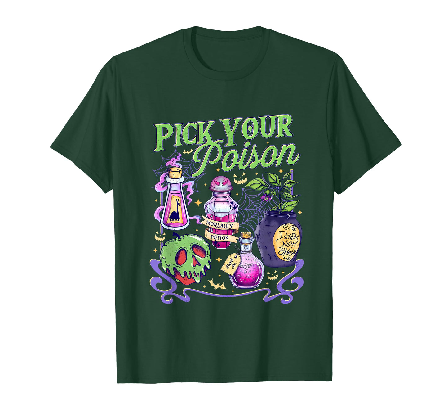 Pick Your Poison Vintage Princess Halloween T-Shirt