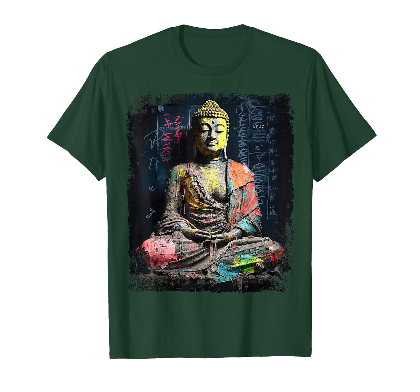 Hip Hop Y2K Vintage Hipster Retro Edgy Streetwear Buddha T-Shirt