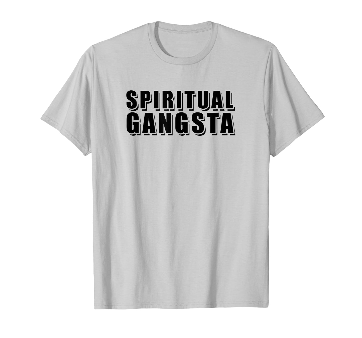 Womens Mens Funny Yoga Spiritual Gangsta Shirts
