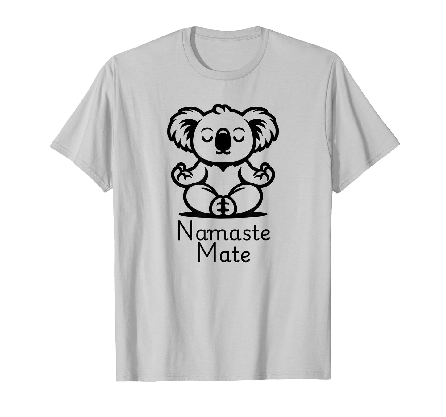 Cute Meditating Aussie Koala Bear in Yoga Pose, Namaste Mate T-Shirt