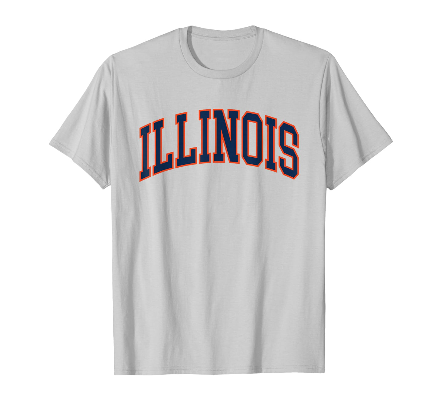 Retro Illinois Tee Vintage Illinois Blue Orange Throwback IL T-Shirt