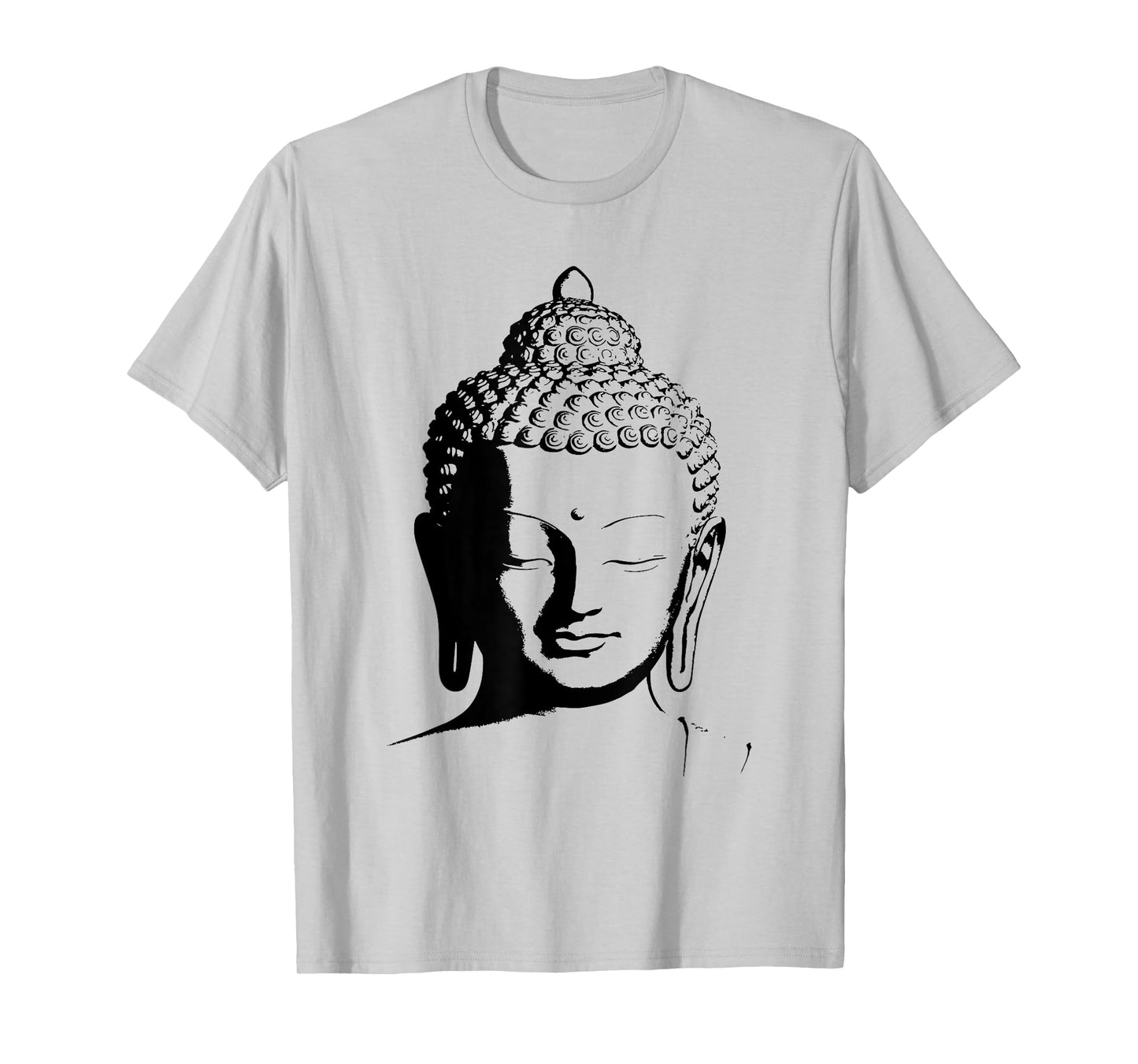 Zen Buddha Head Buddhism Graphic Meditation Spiritual Design T-Shirt