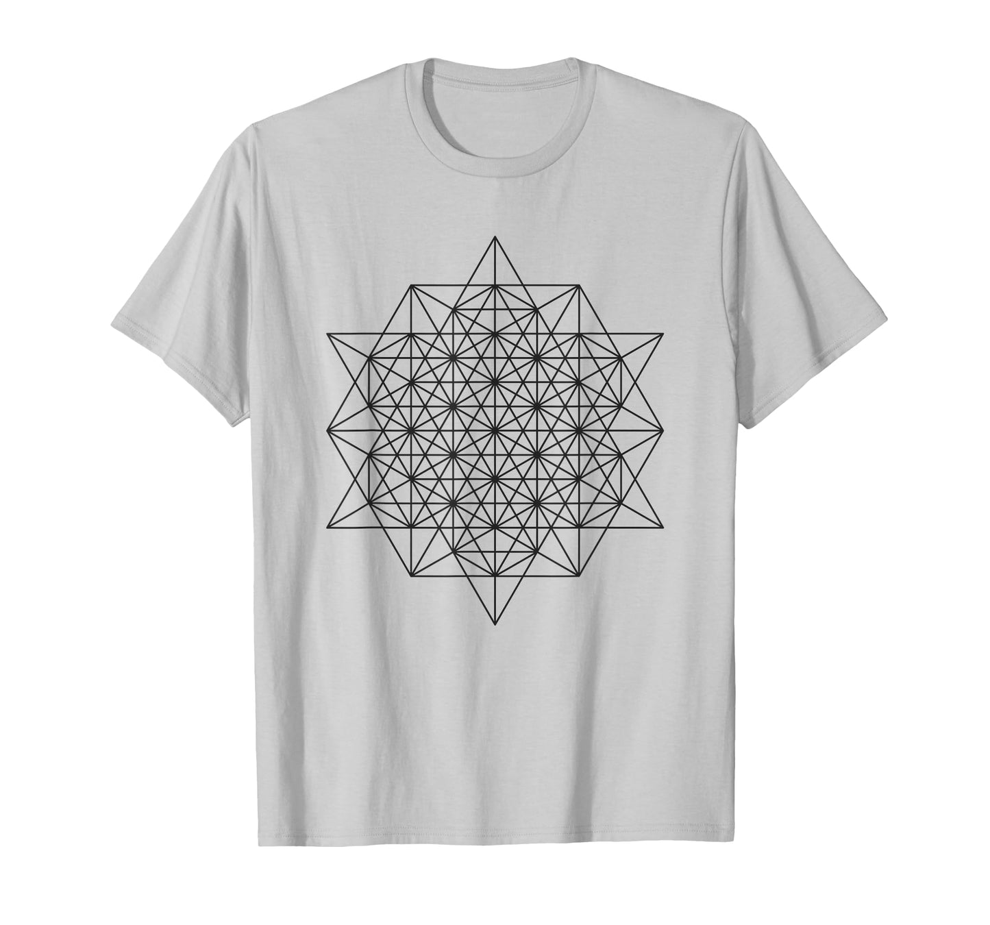 64 Grid Star Tetrahedron Sacred Geometry T-Shirt