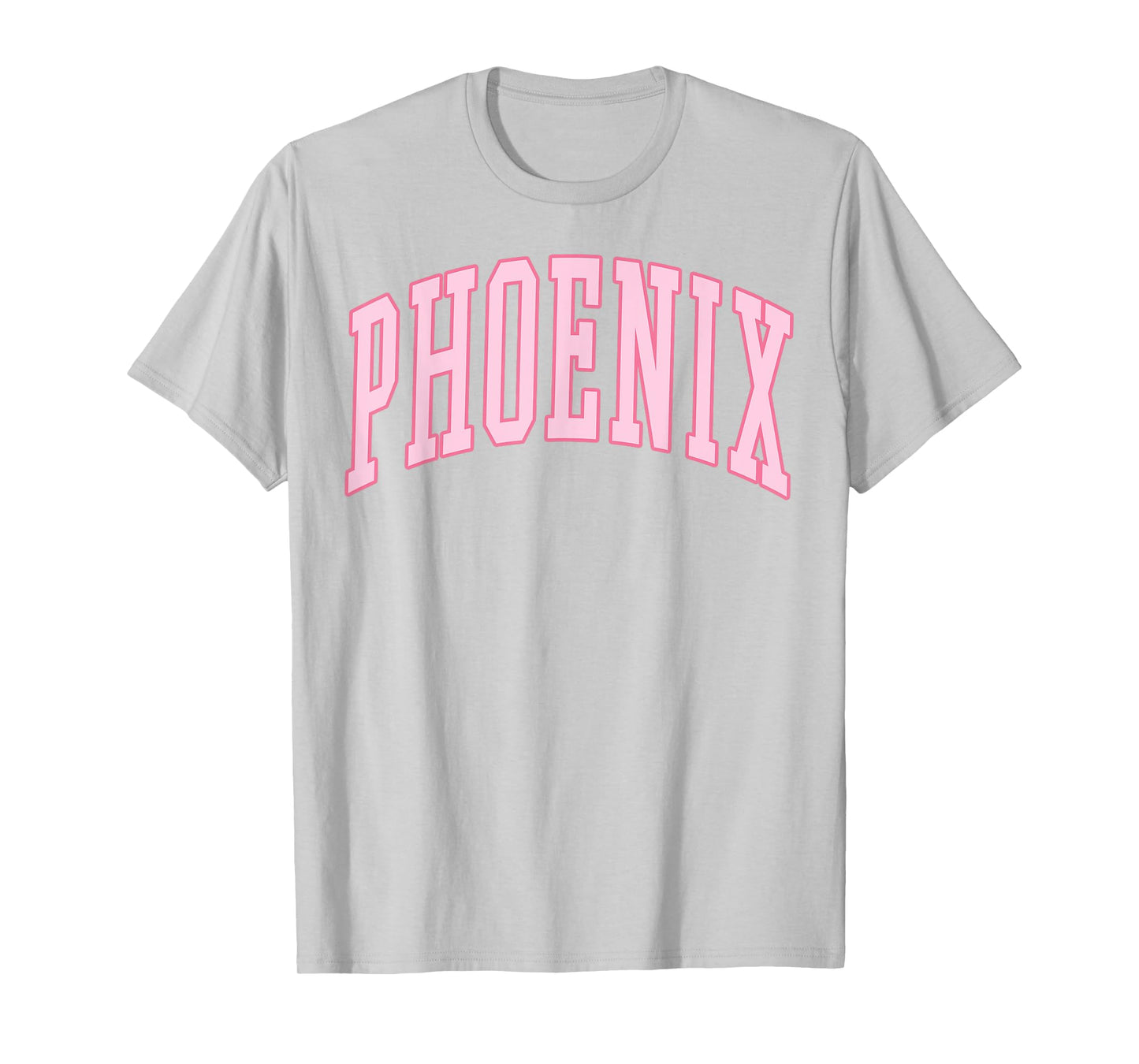 Phoenix Vintage Preppy Varsity Pink Sports T-Shirt