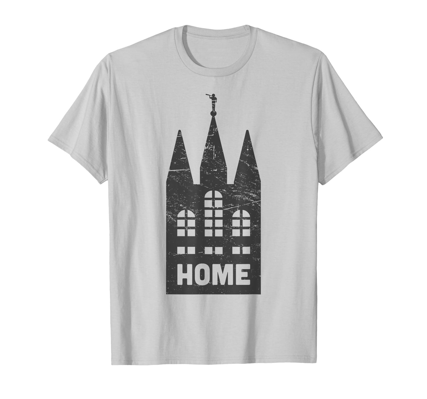 Mormon LDS Temple "Home" Distressed T-Shirt