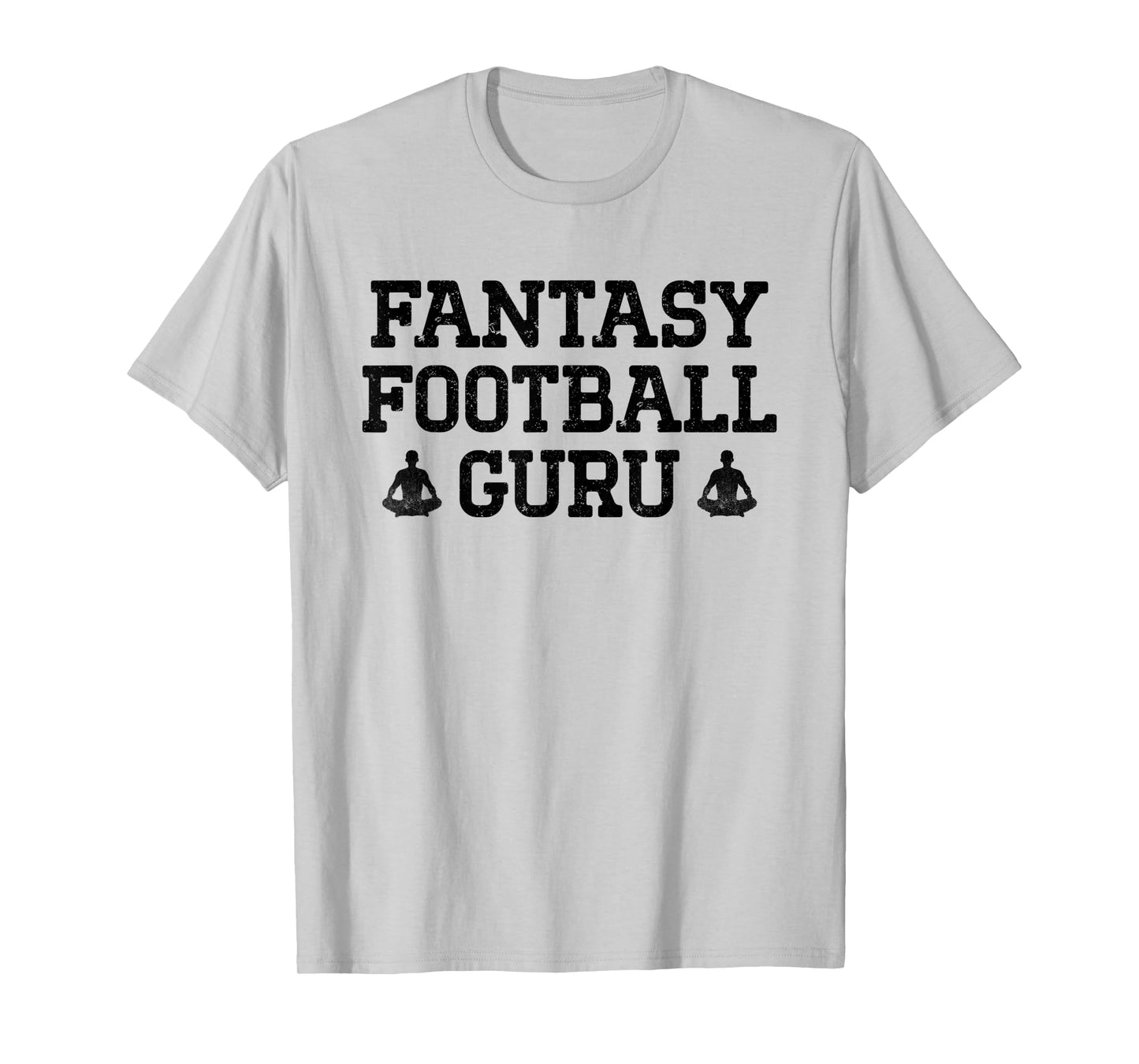 Funny Fantasy Football Guru Yoga Meditation Lotus Pose T-Shirt
