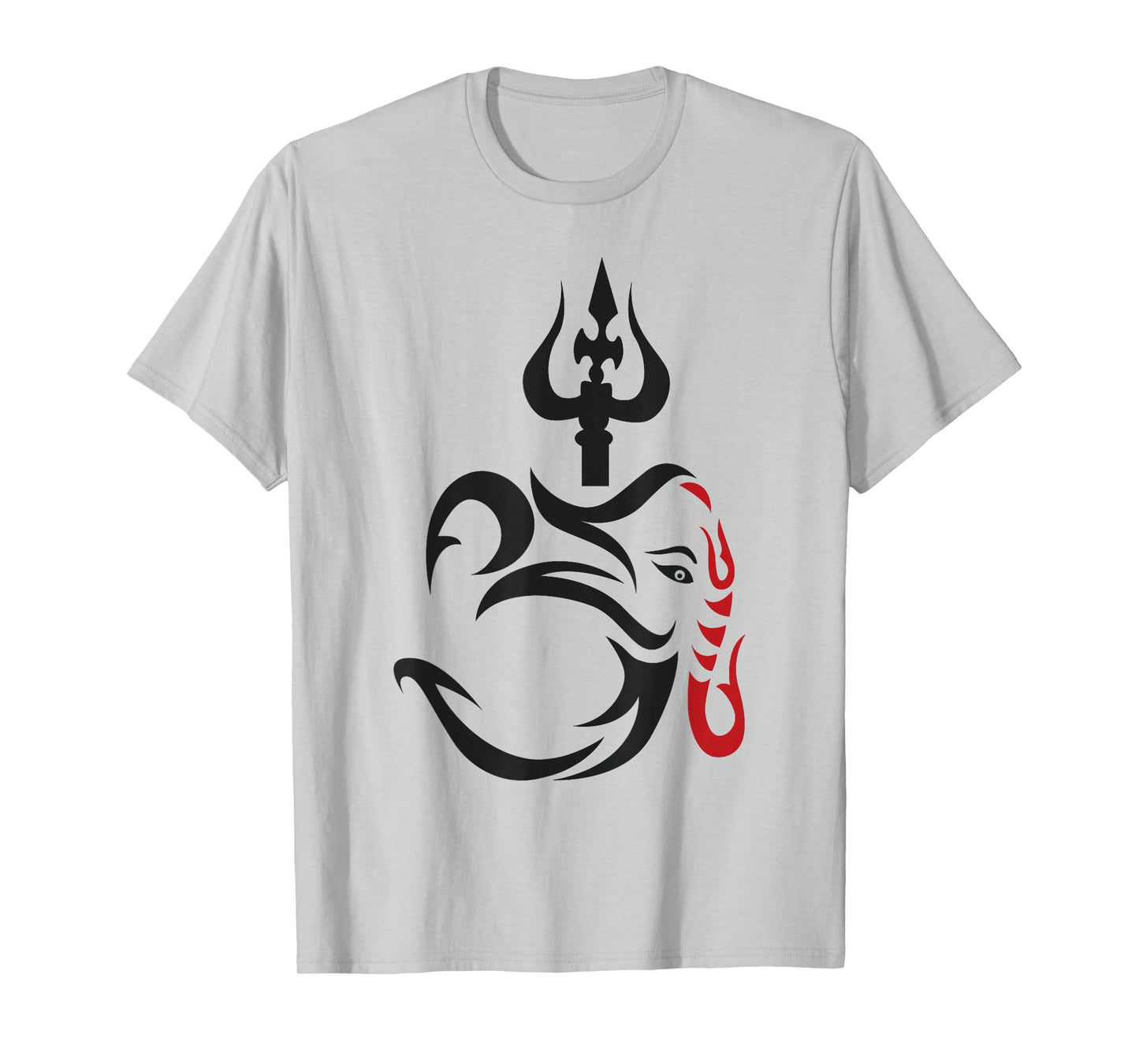 OM-Ganesha And Lord Shiva Divine Trident Trishul T-Shirt T-Shirt