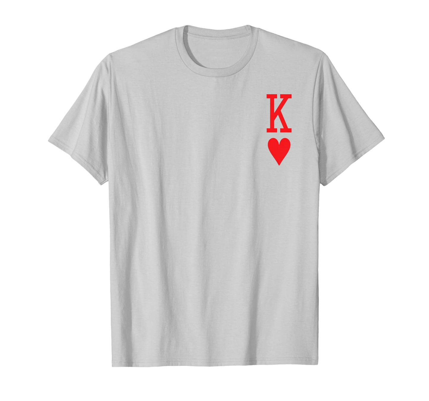 King of Hearts and Queen of Hearts Couples Matching Pajama T-Shirt