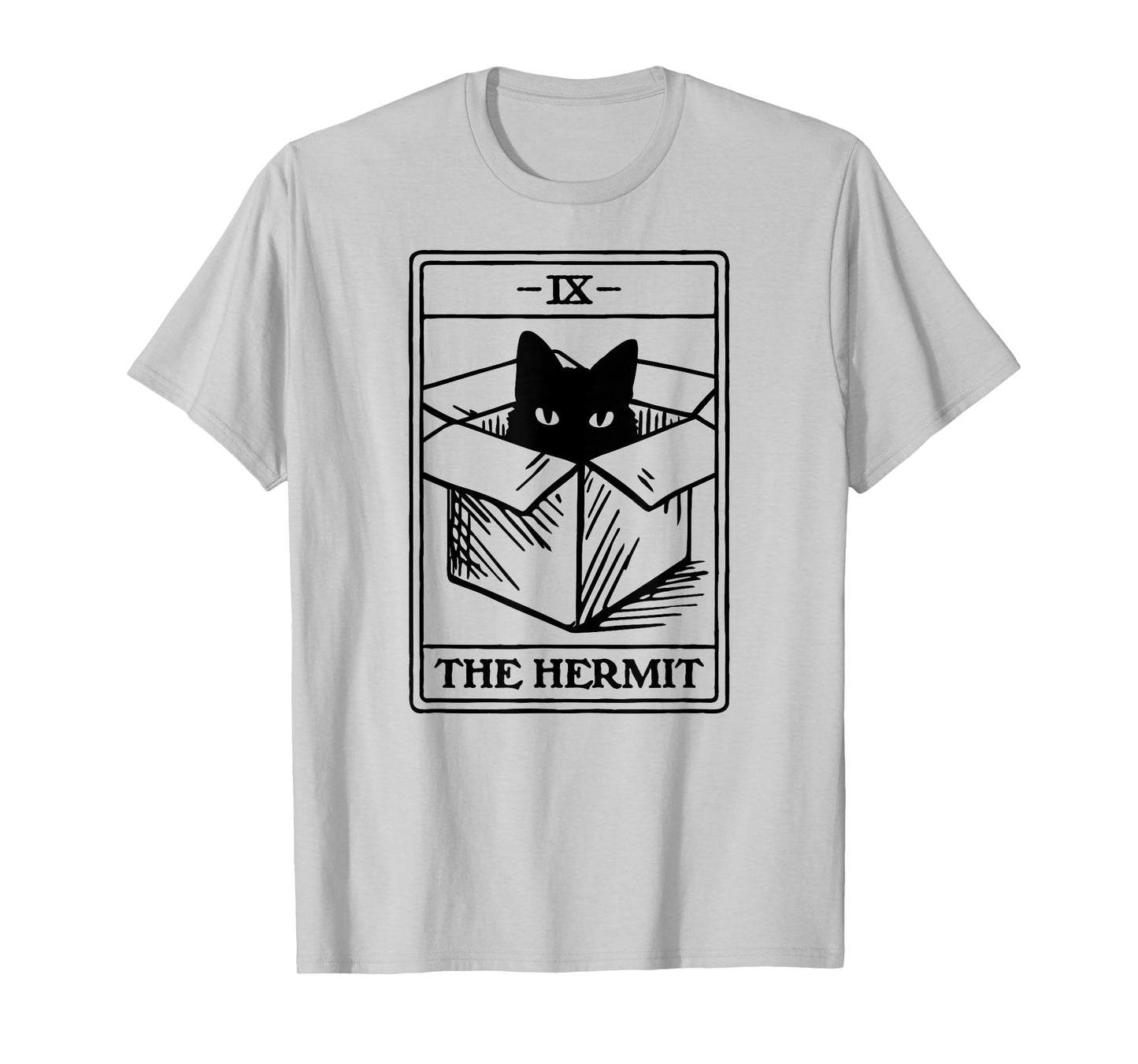 Hermit Cat Tarot Card T-Shirt