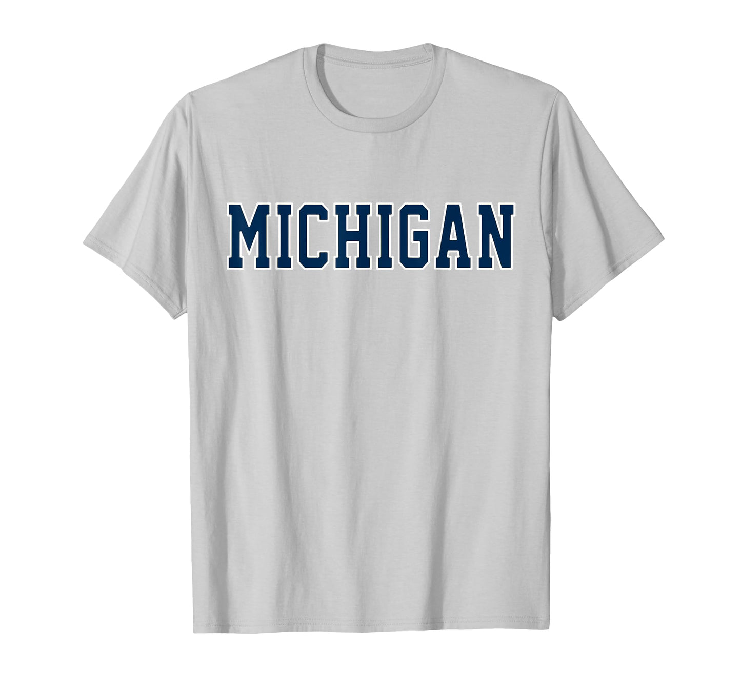 Vintage Michigan Look Blue Maize Men Retro Gold Michigan Tee T-Shirt
