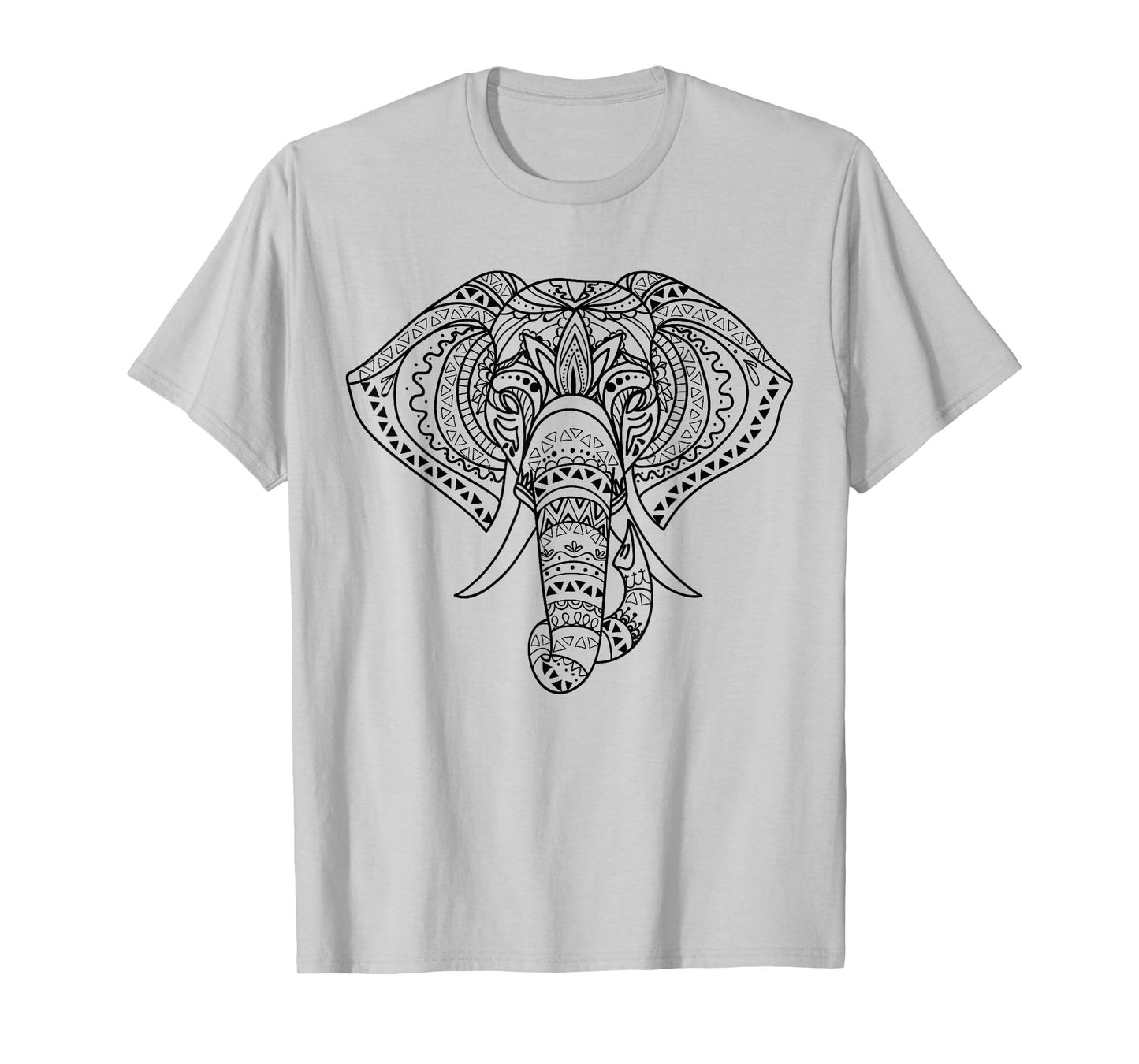 Elephant Mandala, Ethnic Native American Shamanic T-Shirt