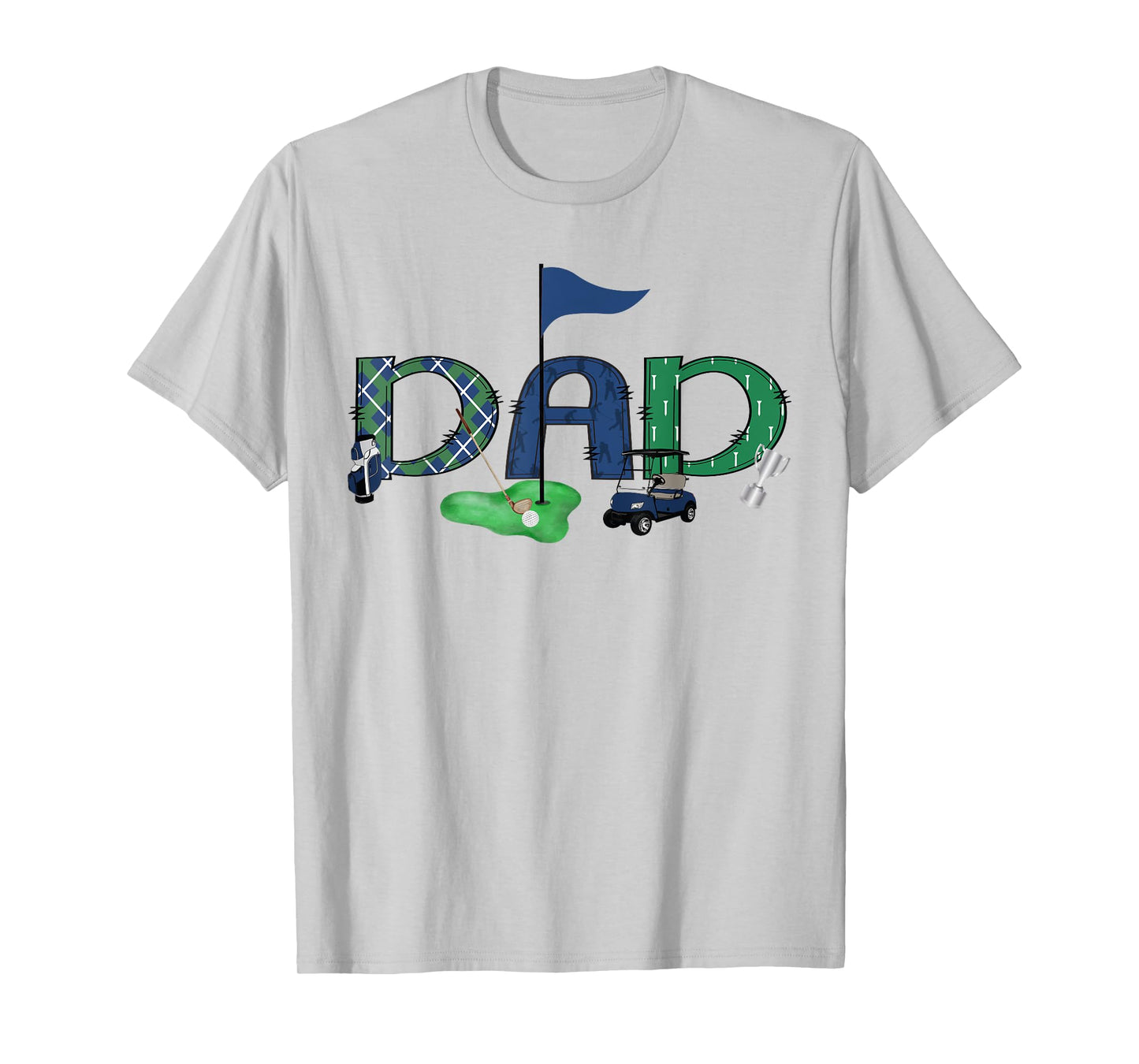 Dad Of The Birthday Boy Hole in One Golf Sport Matching T-Shirt