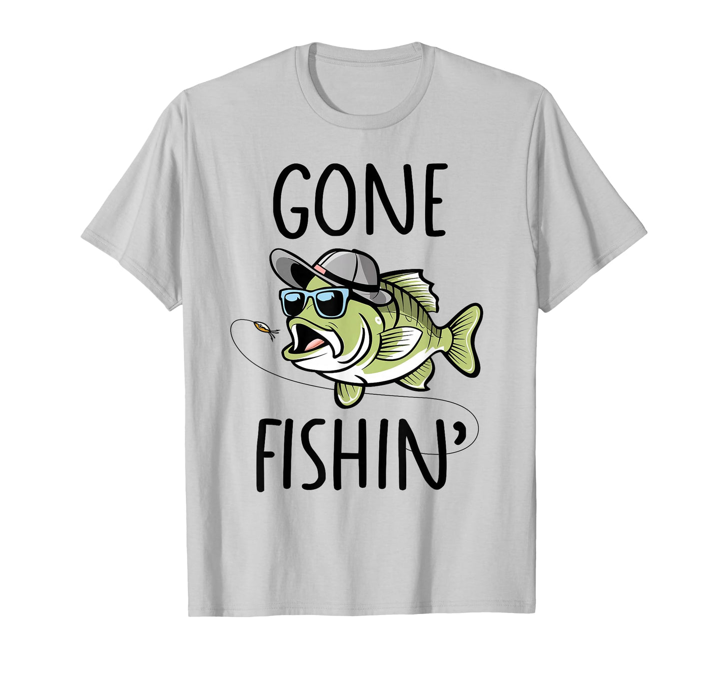 Gone Fishing Shirt Boys Kids Toddler Cute Bass Fishing T-Shirt