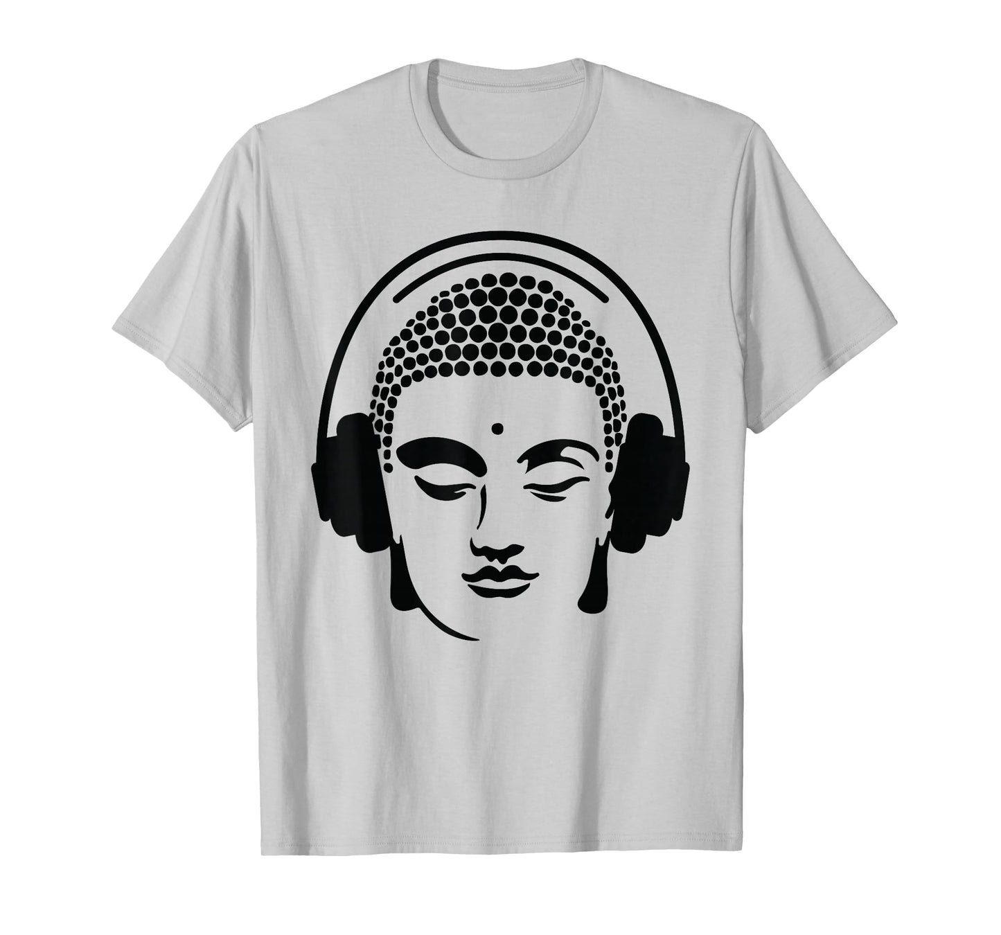 Chilling Buddha with Headphones T-Shirt T-Shirt
