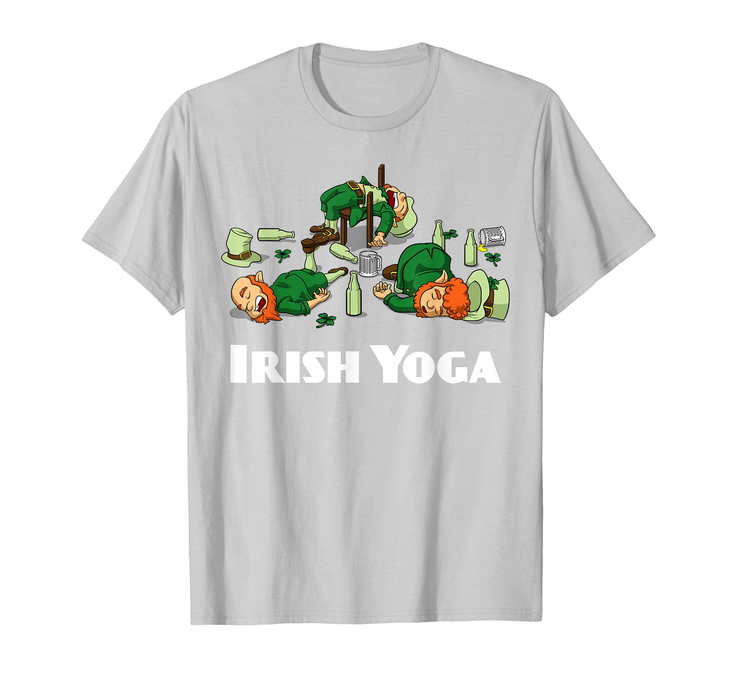 Irish Yoga Funny St. Patrick's Day Leprechaun Matching Group T-Shirt