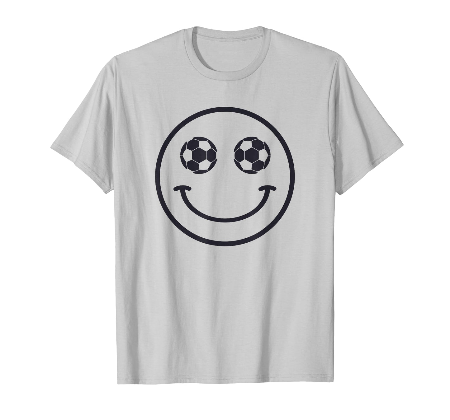 Smile Soccer Ball Cool Futbol Equipment for Girls Boys Kids T-Shirt