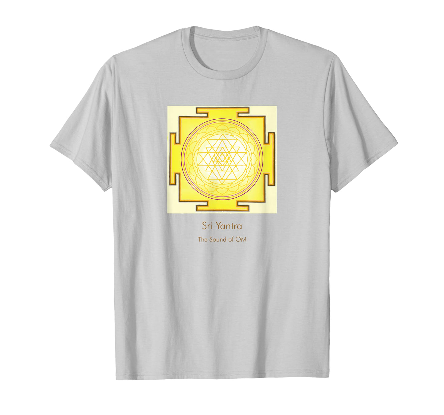 Sacred Geometry Golden Sri Yantra Sound of OM T-Shirt