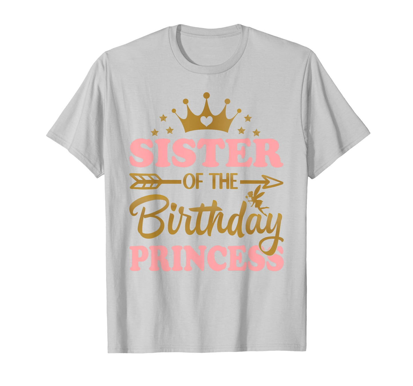 Sister of The Birthday Princess Themed Family Girl Birthday T-Shirt