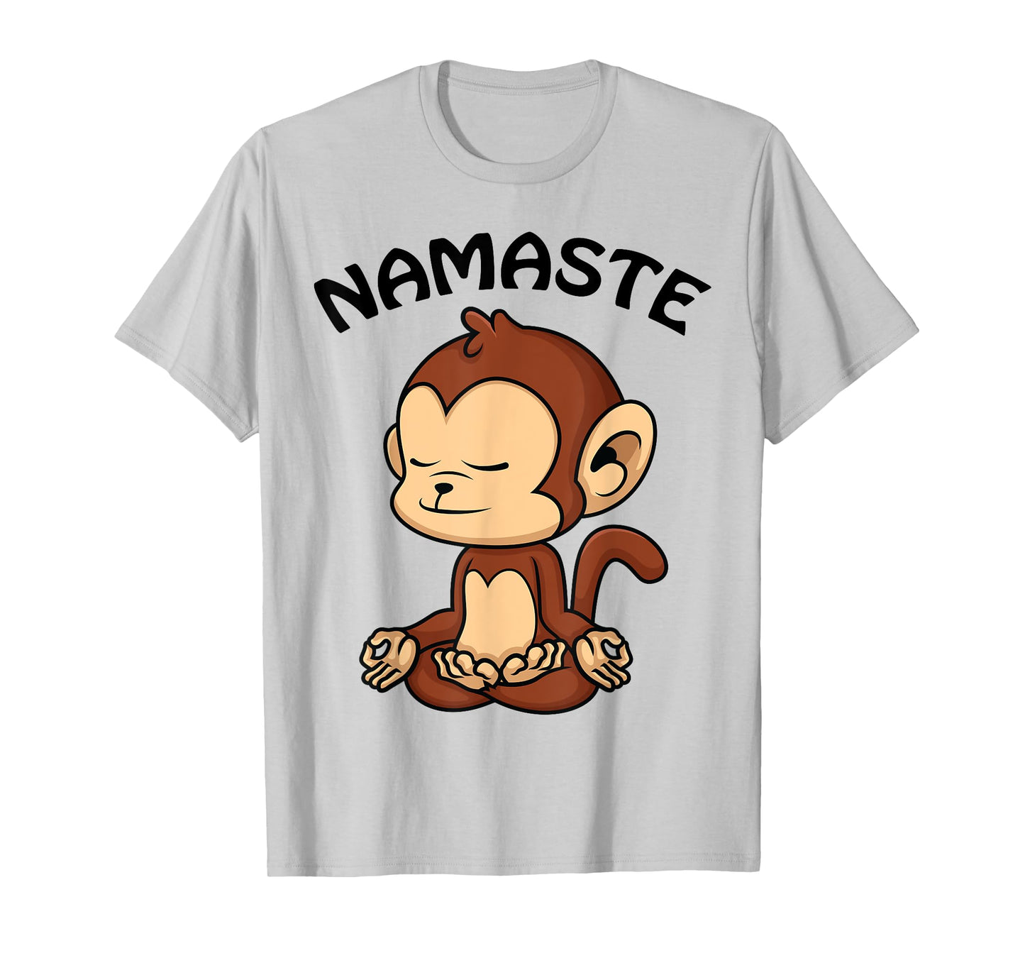 Monkey Yoga Shirt Cute Monkey Lovers Gift Funny Namaste Yoga T-Shirt