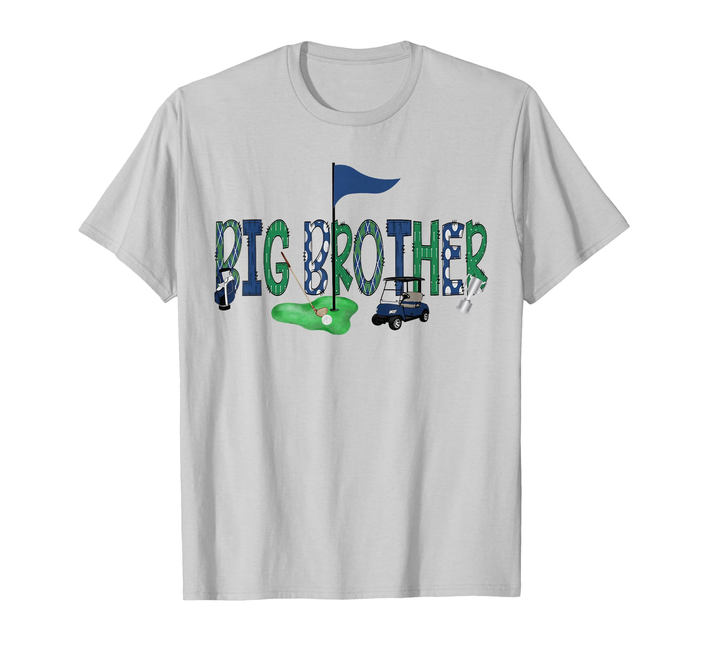 Big Brother Of The Birthday Boy Hole in One Golf Matching T-Shirt