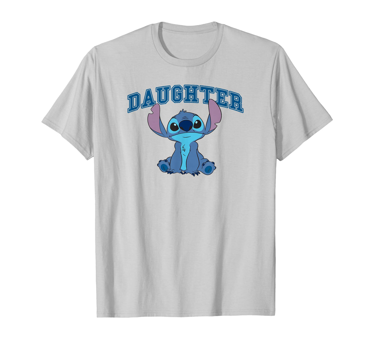 Disney Lilo & Stitch Daughter Stitch Big Chest Text Logo T-Shirt