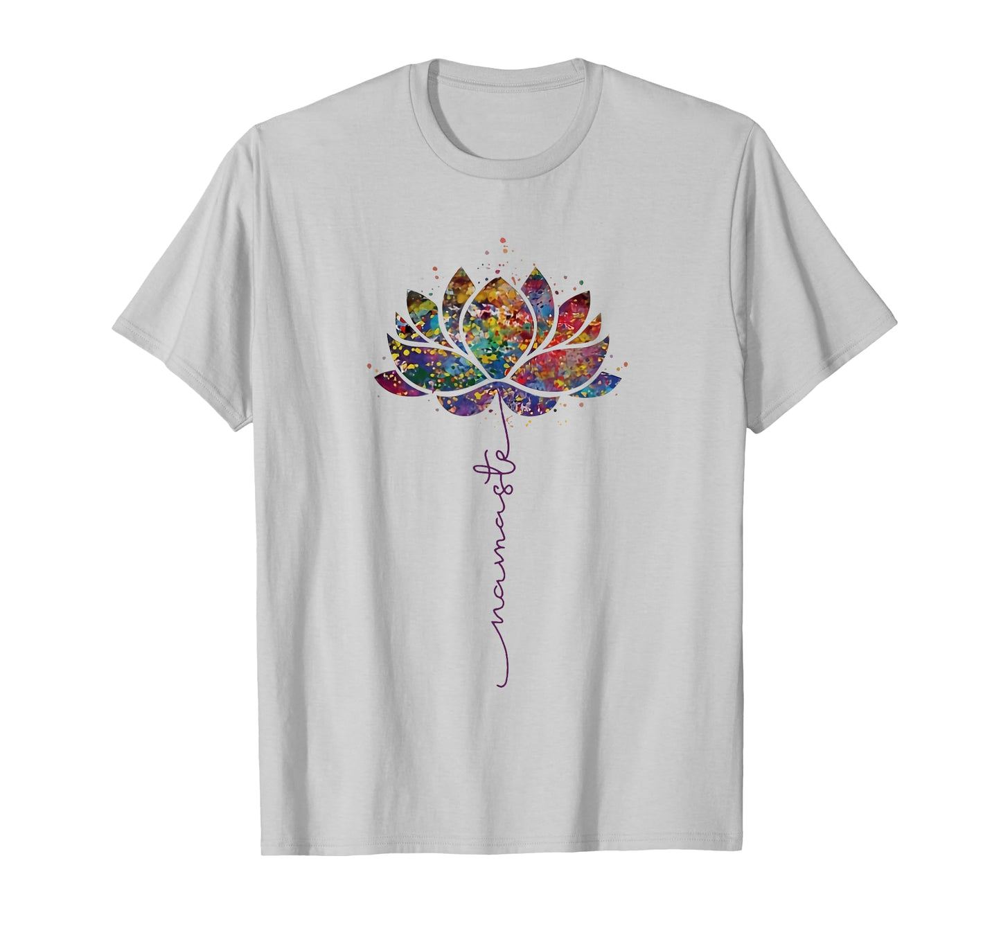 Lotus Flower Namaste Yoga Meditation Zen Bohemian Spiritual T-Shirt