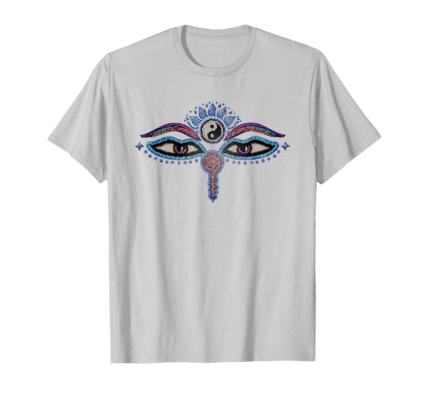 Buddha eyes, buddhism, yin yang, lotus flower, yoga, spirit T-Shirt