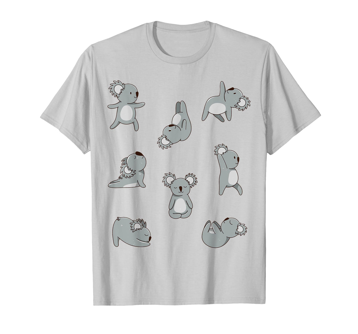 Yoga postures koala bear koala women men kids T-Shirt