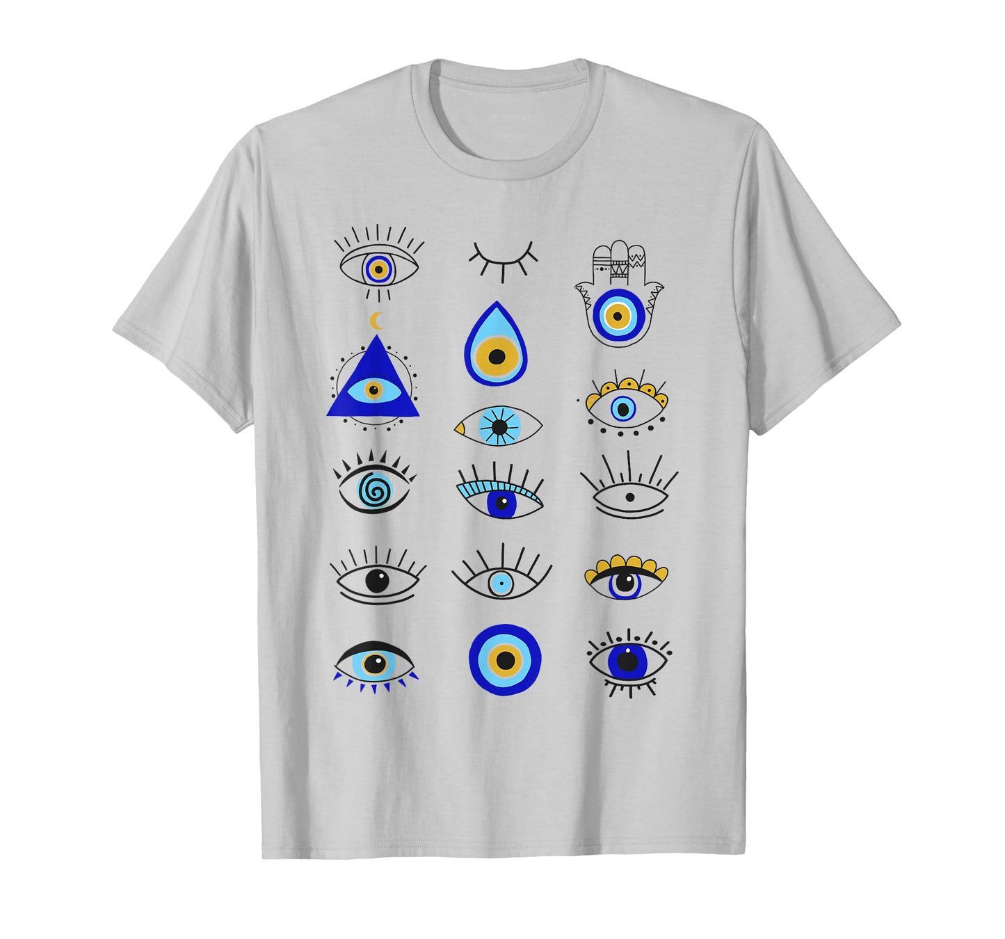 Evil Eye Curse Protection Hand of Hamsa Seeing Eyes Evil Eye T-Shirt