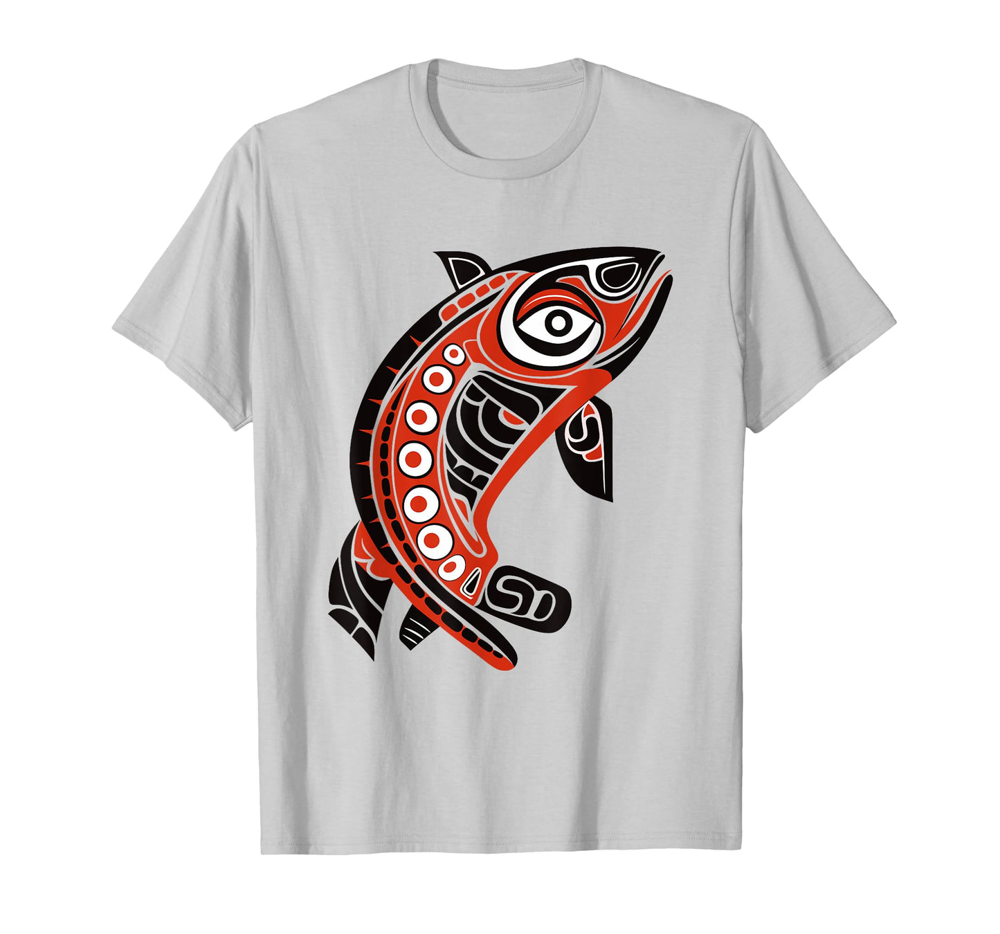 Native American Pacific Northwest Coast Art Tribal Salmon T-Shirt