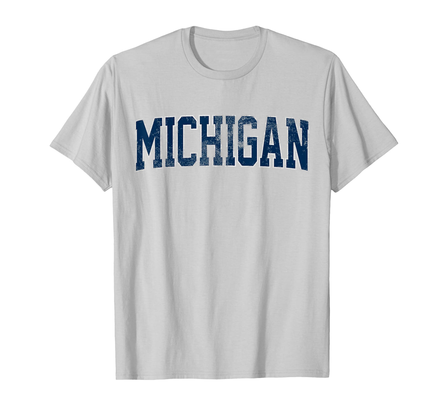 Vintage Michigan Look Blue Maize Men Retro Gold Michigan Tee T-Shirt