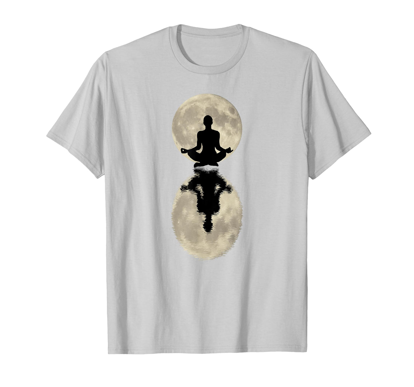 Yoga Gift for Women - Namaste Moon Refection Zen Spiritual T-Shirt