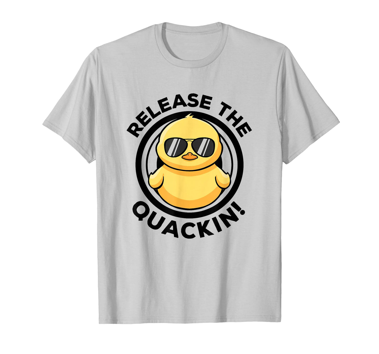 Release The Quackin I Love Duck Lovers Funny Yellow Duck T-Shirt