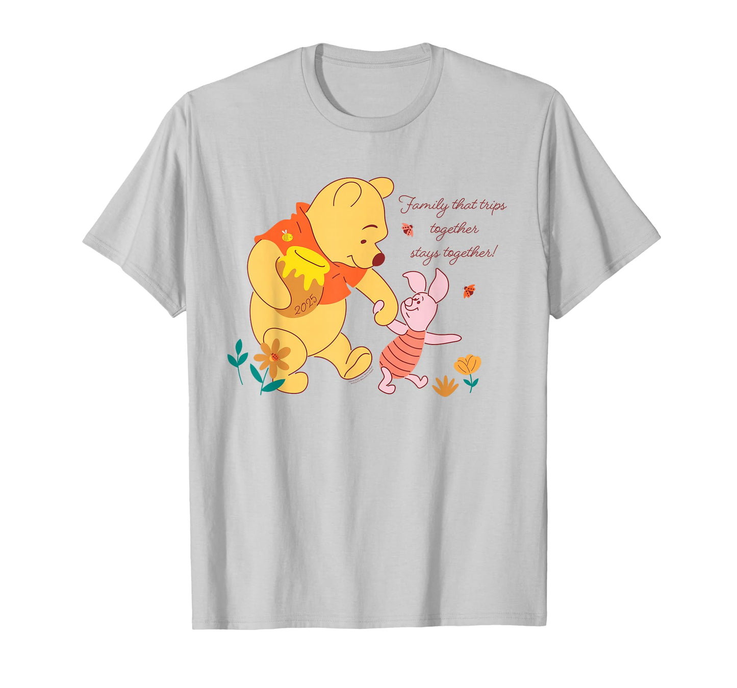 Disney Winnie the Pooh & Piglet Family Trip Vacation 2025 T-Shirt