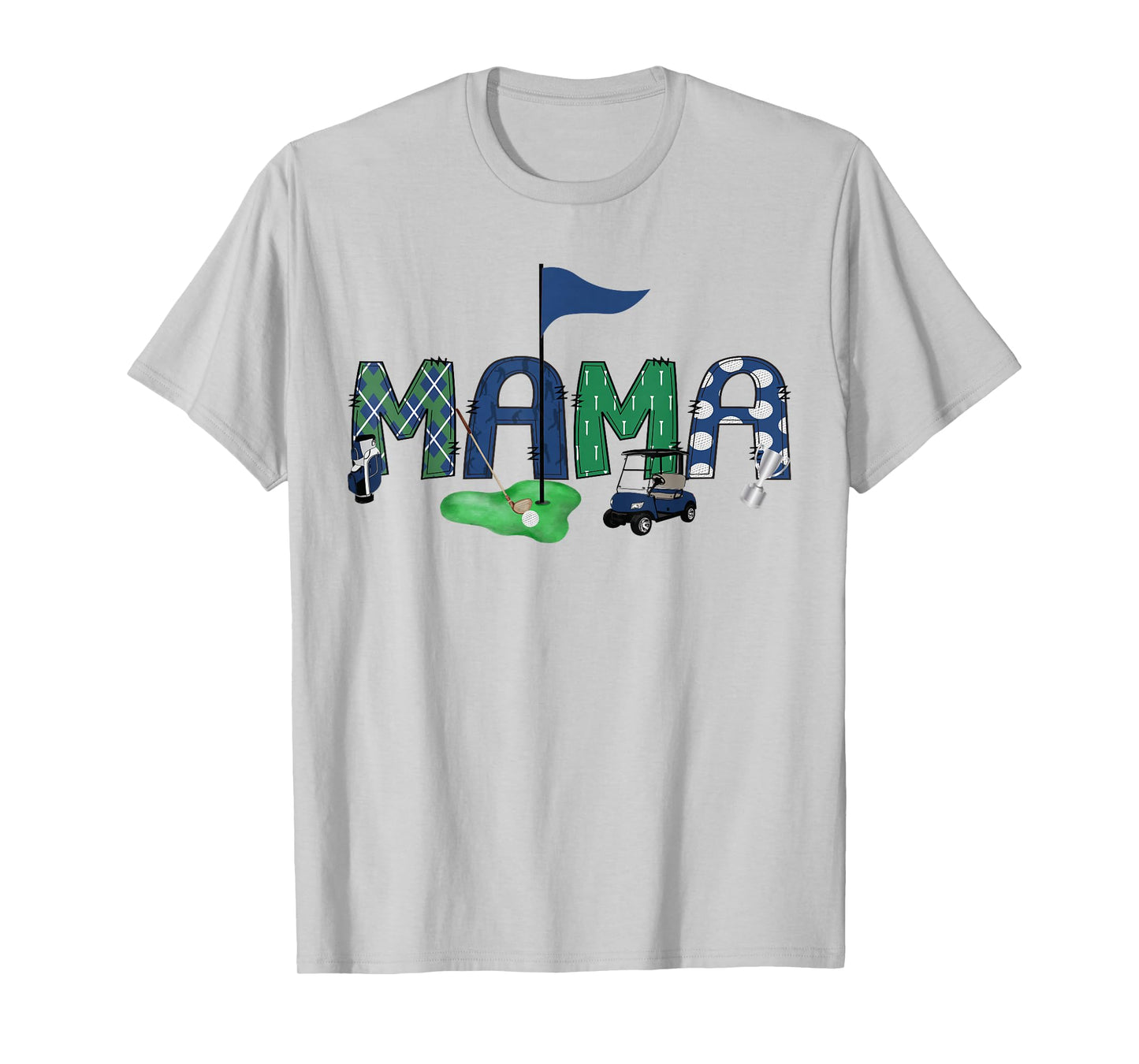 Mama Of The Birthday Boy Hole in One Golf Sport Matching T-Shirt