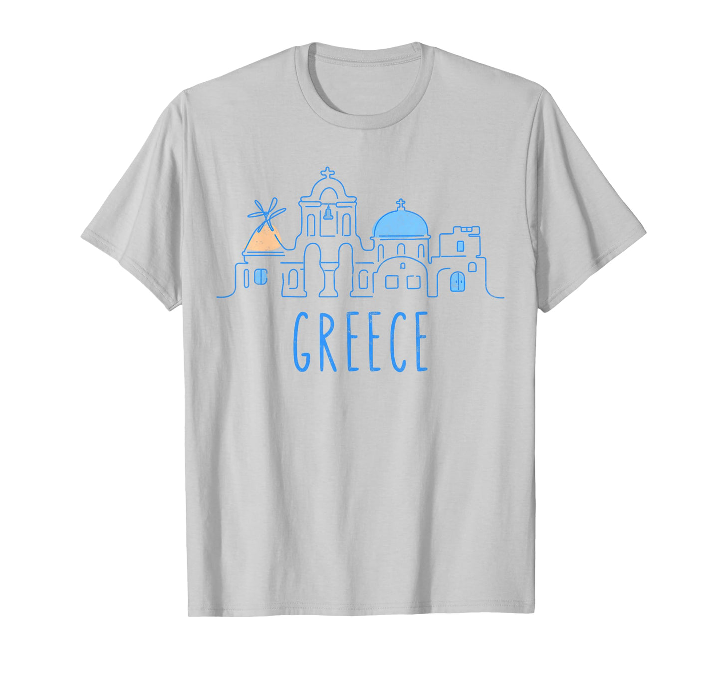 Europe Greece Athens Santorini Family Vacation Souvenir Tee T-Shirt