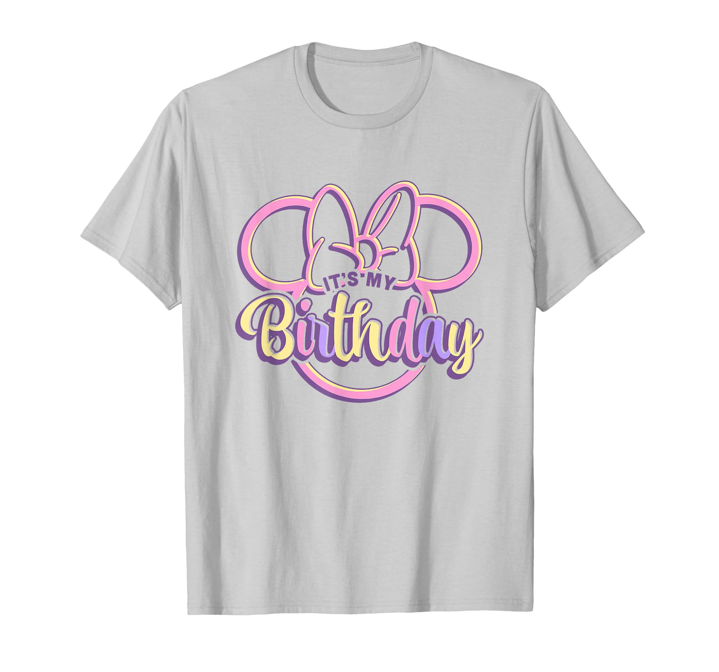 Disney Minnie Mouse It's My Birthday Retro Minnie Ears Logo T-Shirt