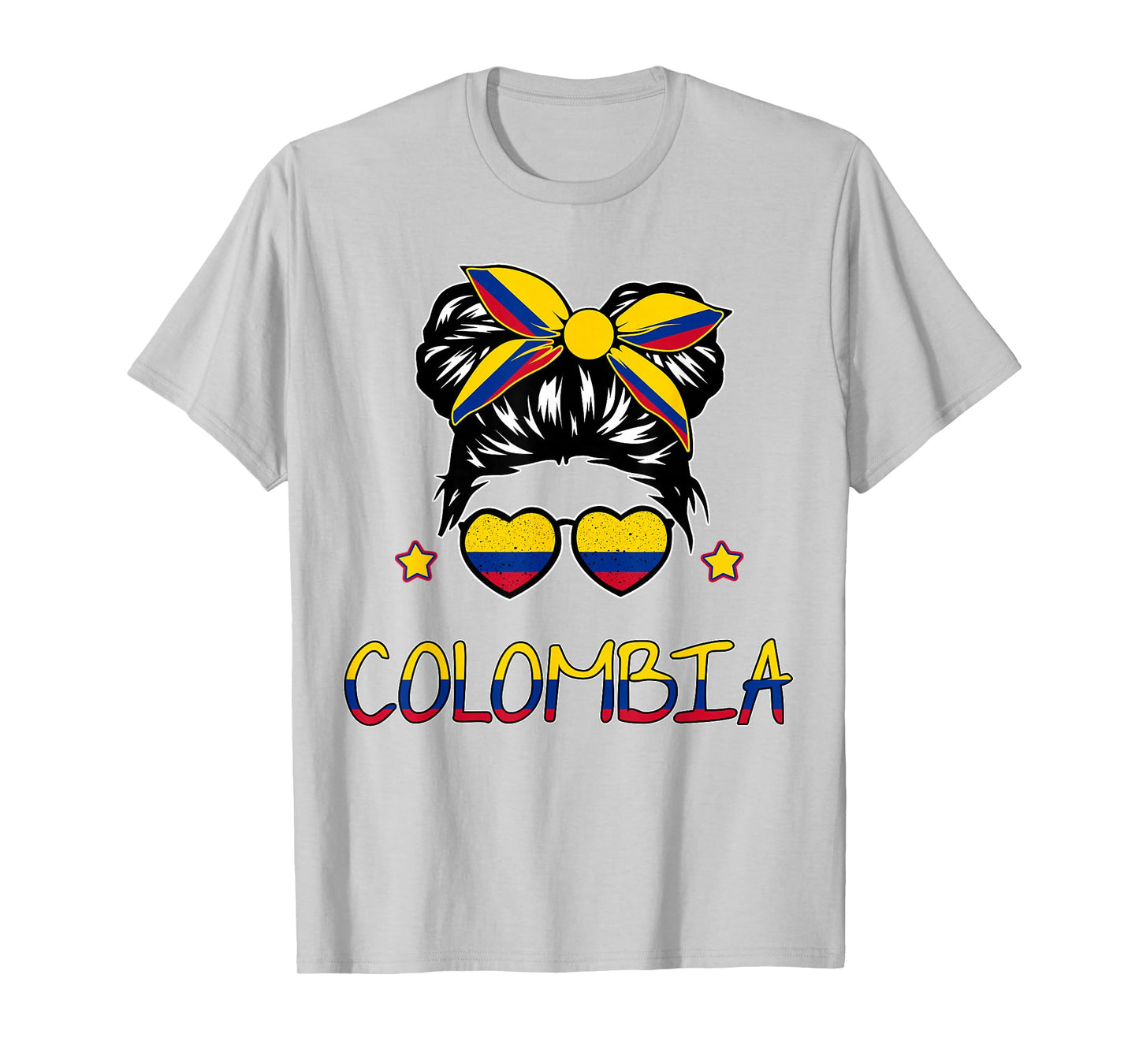 Girls Colombian Flag Kids Hispanic Heritage Month Colombia T-Shirt