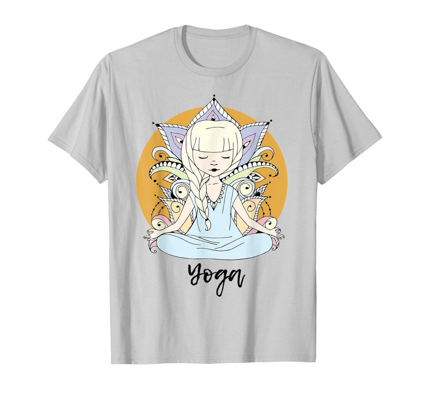 Kundalini Yoga Shirt for Girls Woman With Yogi Sun Flower