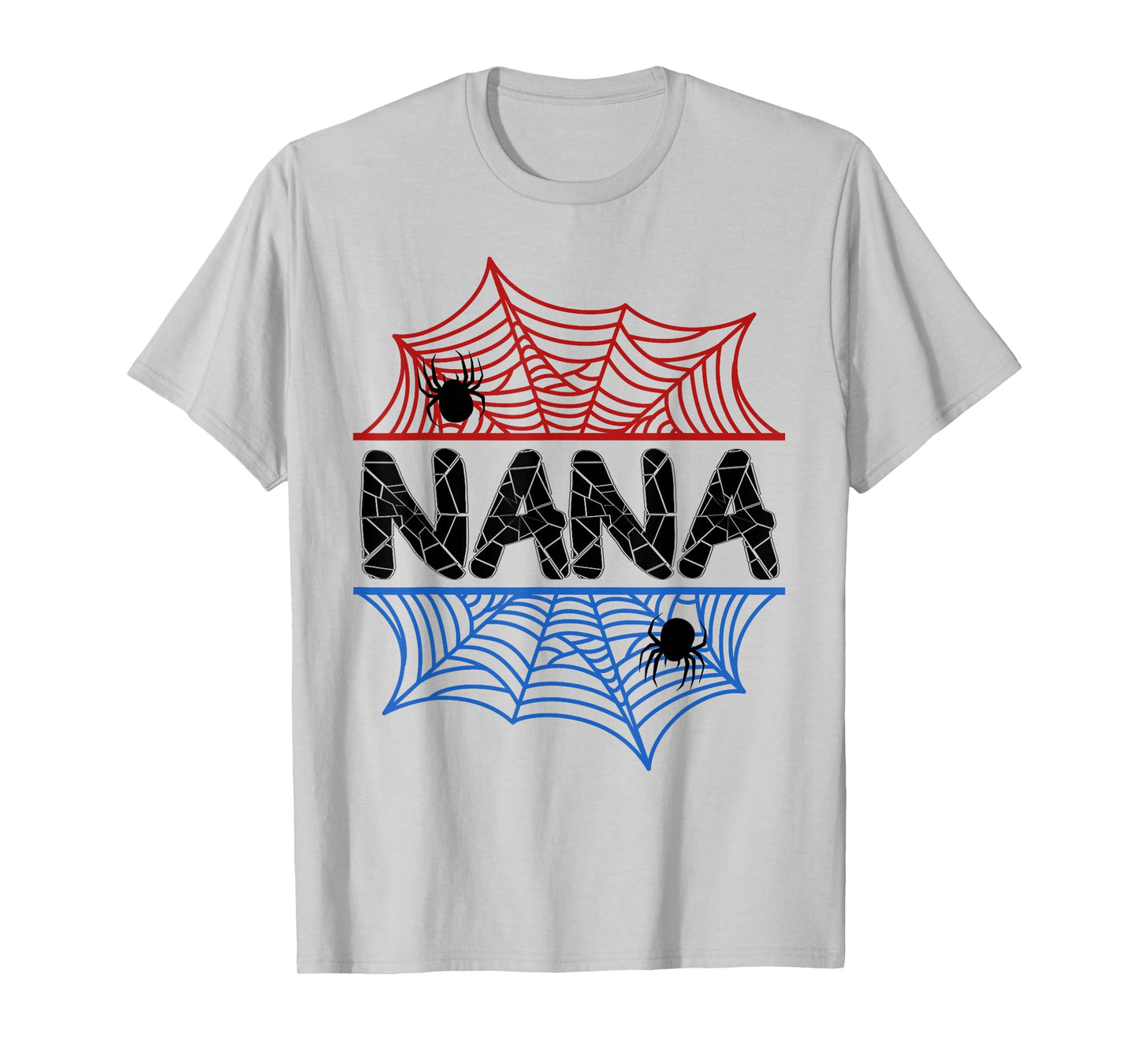 Nana Of The Birthday Boy Spider Grandma Bday Party T-Shirt