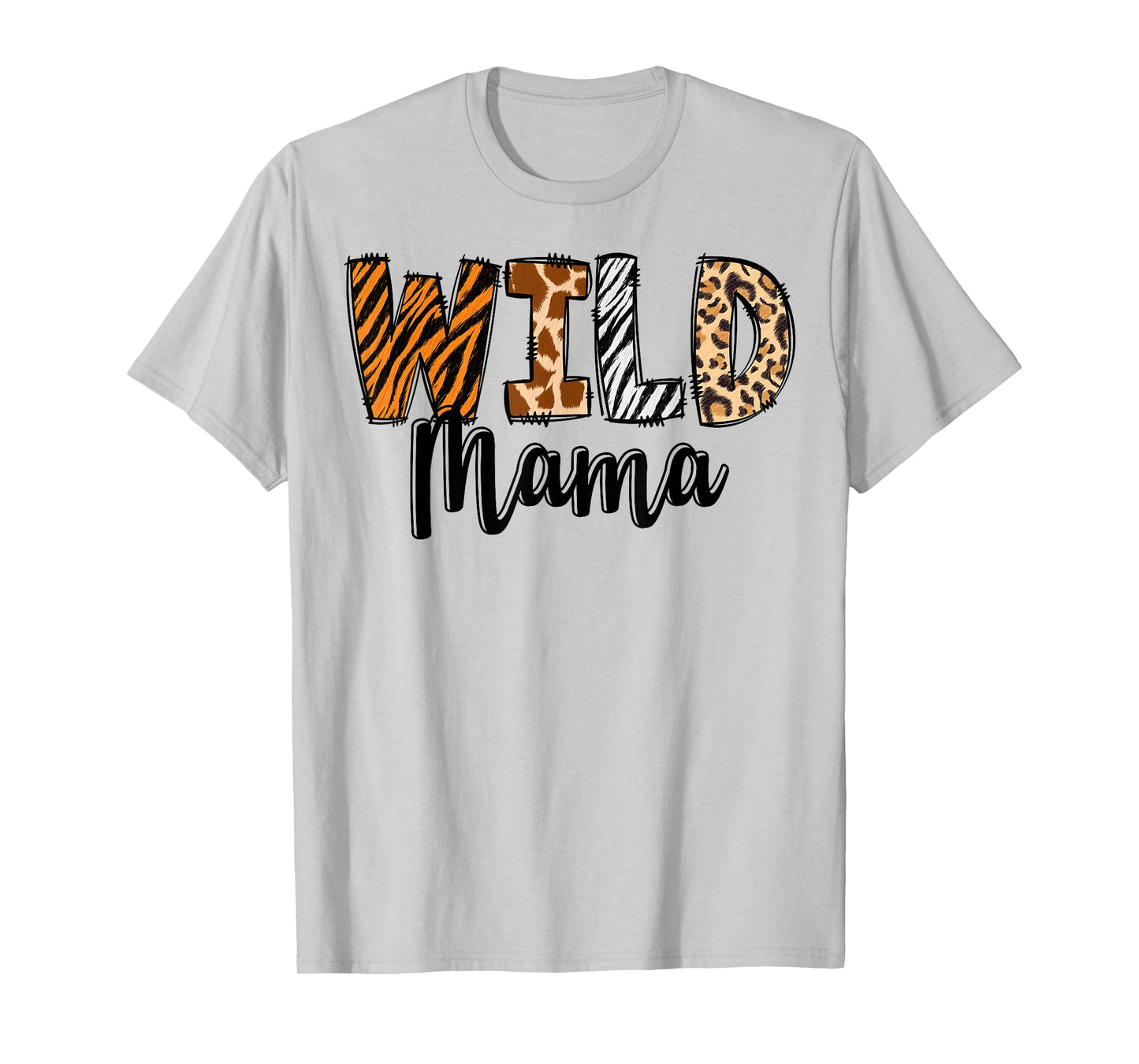 Wild Mama Zoo Born Two Be Wild B-day Safari Jungle Animal T-Shirt
