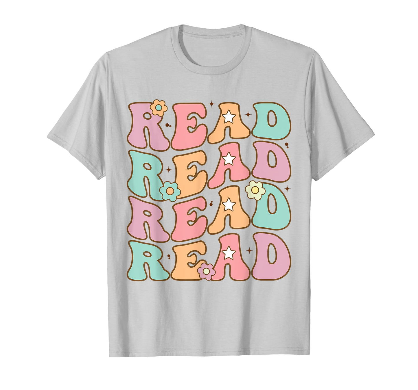Read School Librarian Life Teacher Reading Groovy Read T-Shirt