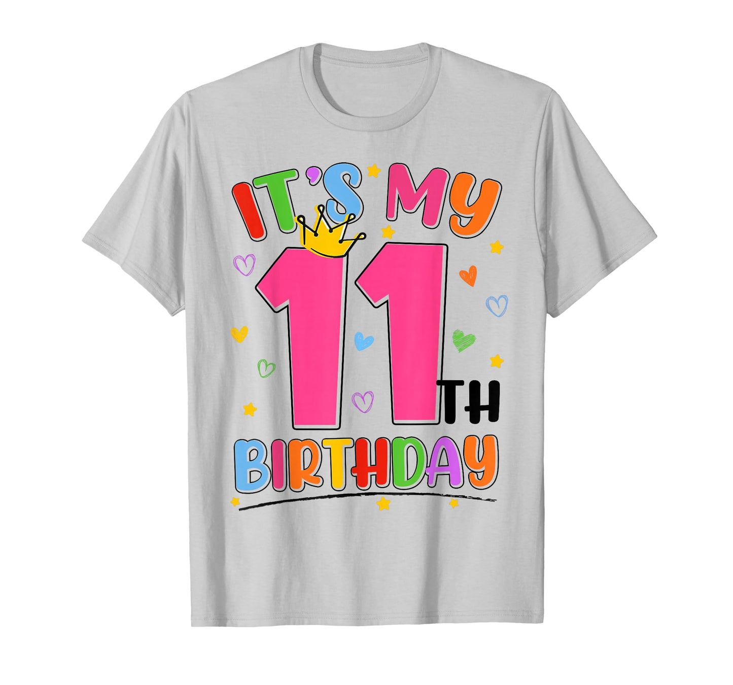 It's My 11th Birthday Party Teens Girls 11 Year Old Bday T-Shirt