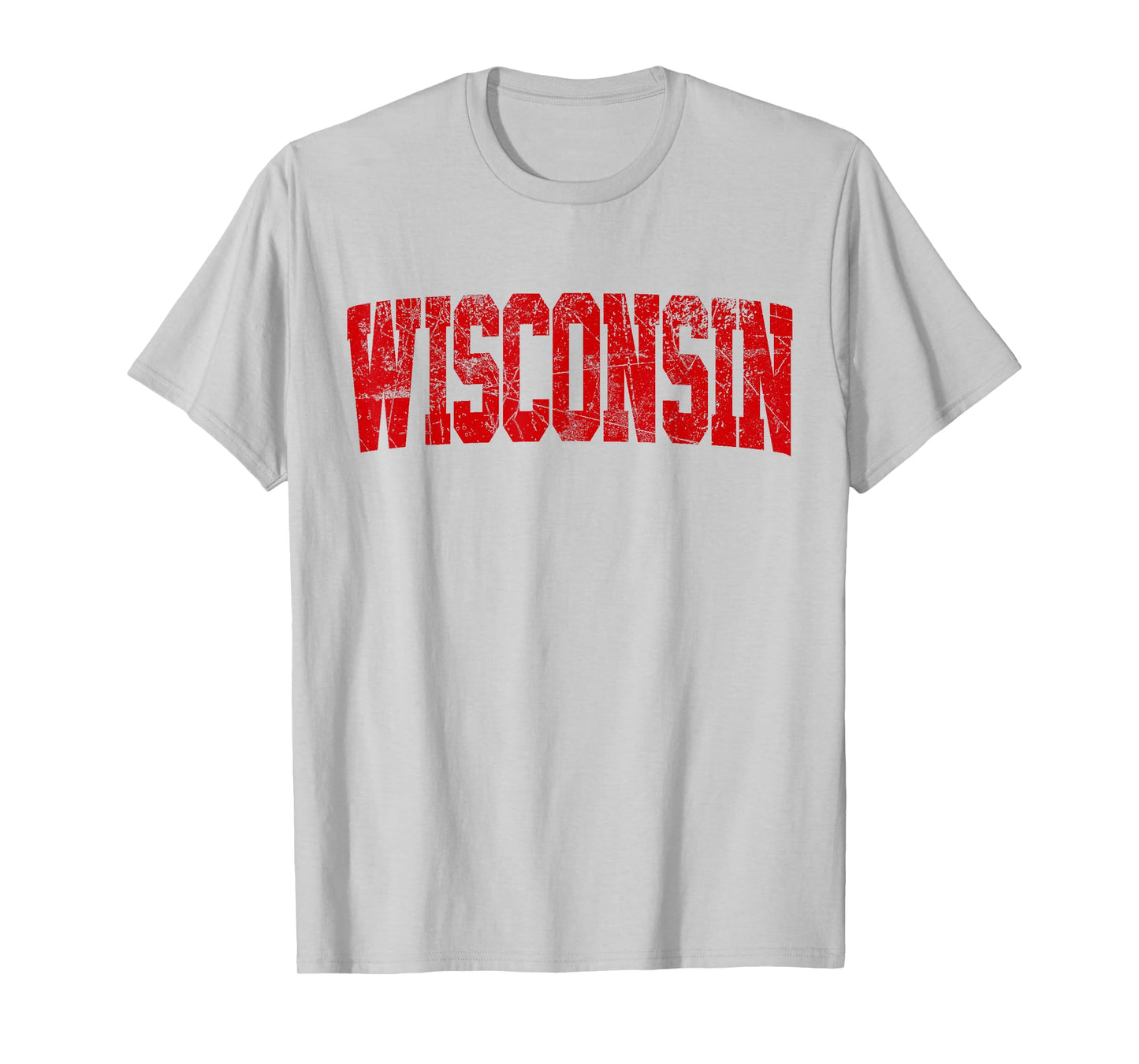 Vintage Wisconsin Mens Wisconsin Womens Red Retro Wisconsin T-Shirt