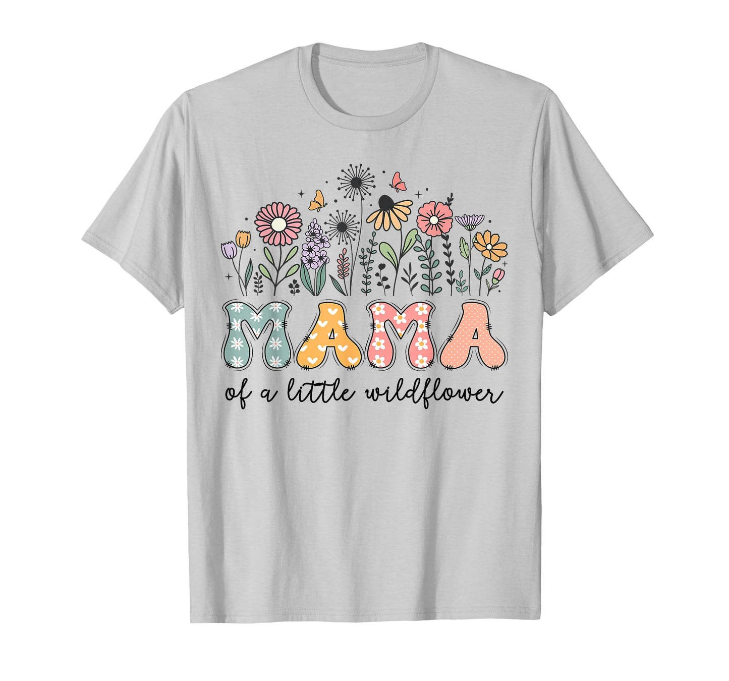Mama Of The Little Wildflower Baby Birthday Party T-Shirt