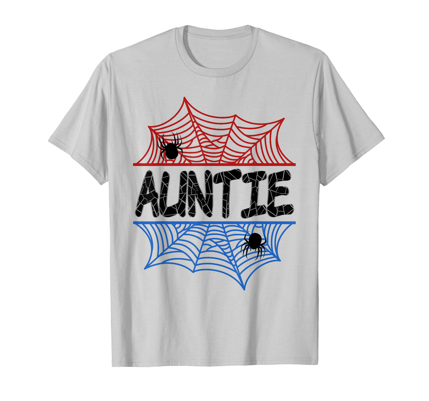 Auntie Of The Birthday Boy Spider Aunt Bday Party T-Shirt