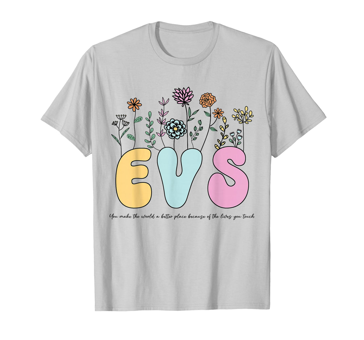 Retro Vintage Floral EVS Shirt For Women Nurse Week T-Shirt