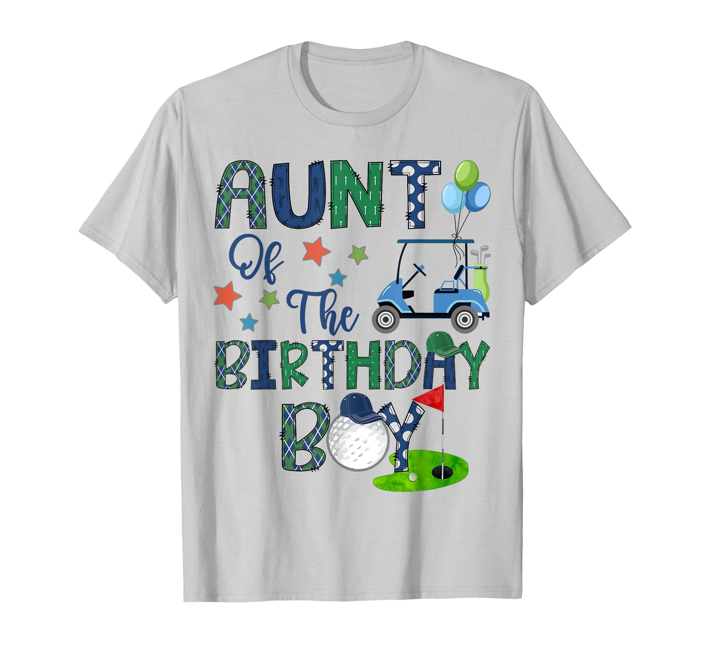 Aunt Of The Birthday Boy Hole In One Golf Lover T-Shirt