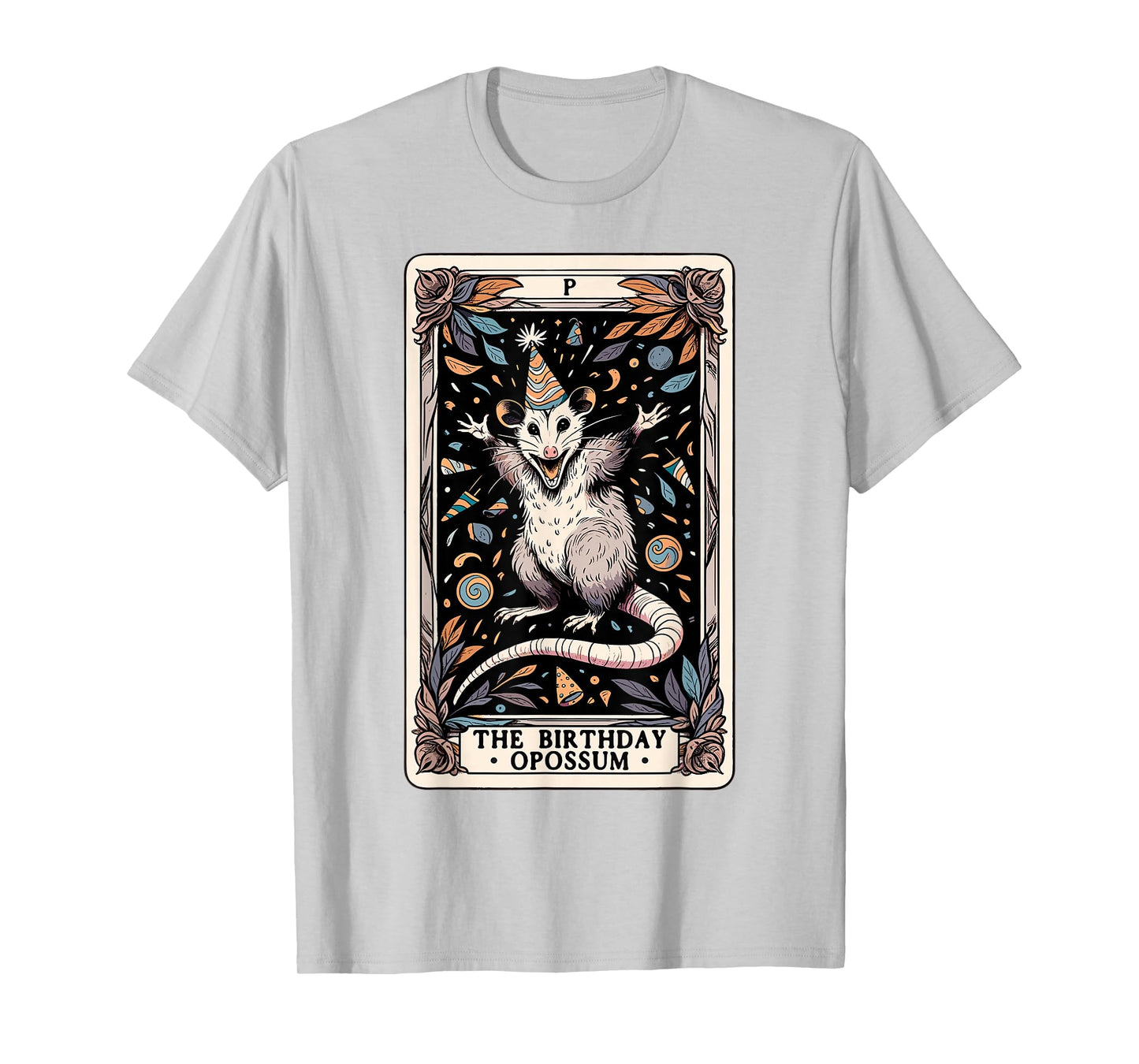 The Birthday Opossum Tarot Card Opossum T-Shirt